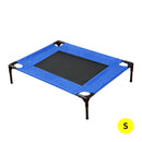 PaWz Heavy Duty Pet Bed Trampoline Dog Puppy Cat Hammock Mesh  Canvas S Blue