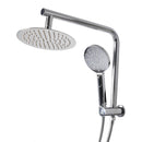 Rain Shower Head Set Silver Round Brass Taps Mixer Handheld High Pressure 8"
