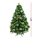 Christmas Tree Kit Xmas Decorations Colorful Plastic Ball Baubles with LED Light 1.8M Type2