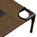 PaWz Heavy Duty Pet Bed Trampoline Dog Puppy Cat Hammock Mesh  Canvas S Tan