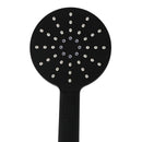 Rain Shower Head Set Black Round Brass Taps Mixer Handheld High Pressure 8"