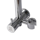 Rain Shower Head Set Silver Round Brass Taps Mixer Handheld High Pressure 8"