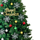 Christmas Tree Kit Xmas Decorations Colorful Plastic Ball Baubles with LED Light 1.8M Type2