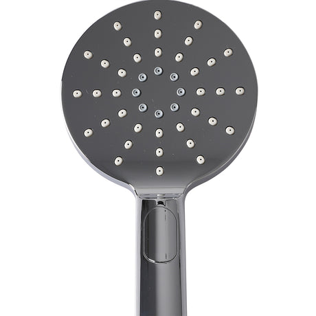Rain Shower Head Set Silver Round Brass Taps Mixer Handheld High Pressure 8
