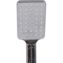Rain Shower Head Set Silver Square Brass Taps Mixer Handheld High Pressure