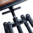 2x Levede Rustic Industrial Bar Stool Kitchen Stool Barstool Swivel Dining Chair