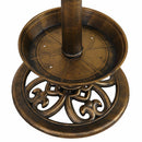 2x Ornamental  Garden Decor Bird Bath Feeding Station Food Feeder Solar Light