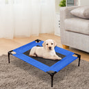 PaWz Heavy Duty Pet Bed Trampoline Dog Puppy Cat Hammock Mesh  Canvas S Blue