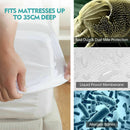 DreamZ Fitted Waterproof Mattress Protector with Bamboo Fibre Cover Single Size