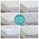DreamZ Fitted Waterproof Mattress Protector with Bamboo Fibre Cover King Size