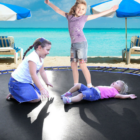 10 FT Kids Trampoline Pad Replacement Mat Reinforced Outdoor Round Spring Cover