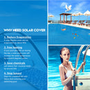 9.5x5M Real 400 Micron Solar Swimming Pool Cover Outdoor Blanket Isothermal