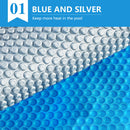 9.5x5M Real 400 Micron Solar Swimming Pool Cover Outdoor Blanket Isothermal