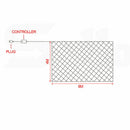 96LED Fairy String Lights Net Mesh Curtain Xmas Wedding Party D?cor Warm White