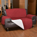 1 Seater Couch Sofa Cover Removable Quilted Slipcover Pet Kids Protector With Strap