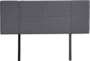 Linen Fabric Double Bed Headboard Bedhead - Grey