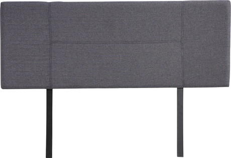 Linen Fabric Double Bed Headboard Bedhead - Grey